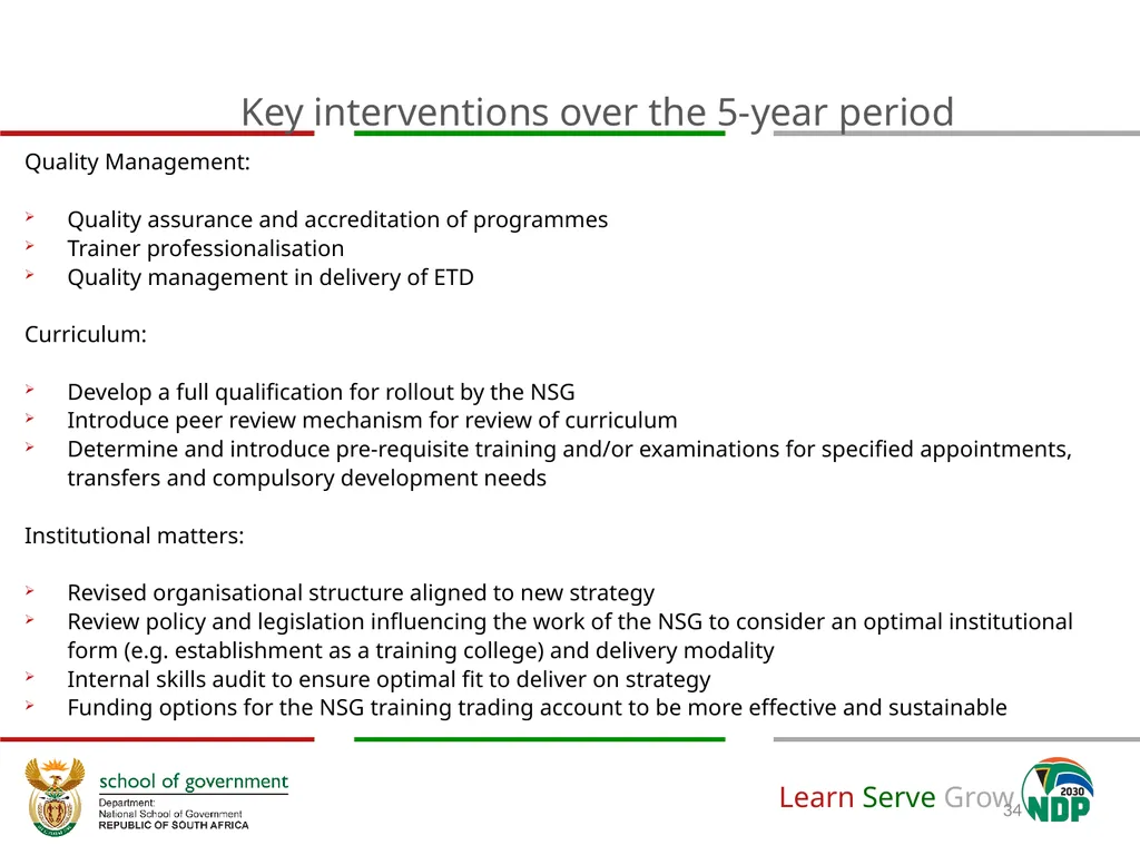 Adjustment to Budget Vote & Revised APP (2020/21) - slide 34 of 46