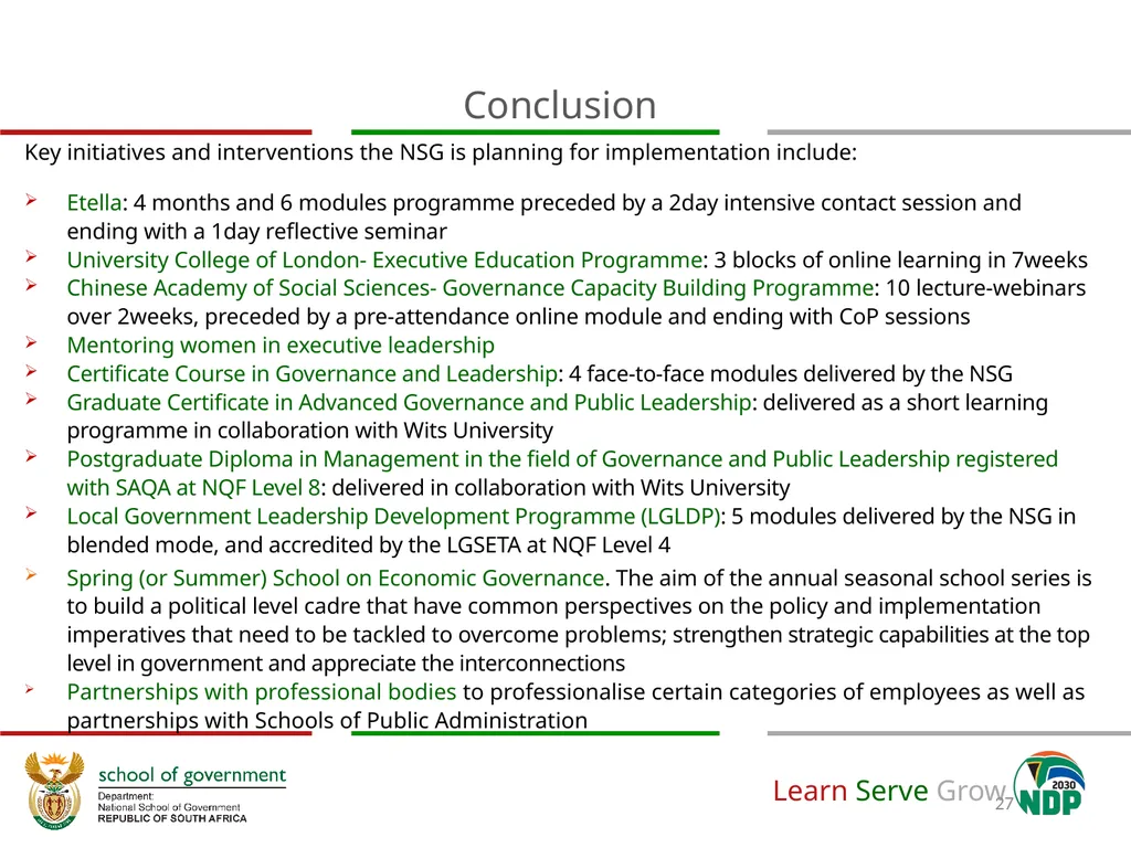 Adjustment to Budget Vote & Revised APP (2020/21) - slide 27 of 46