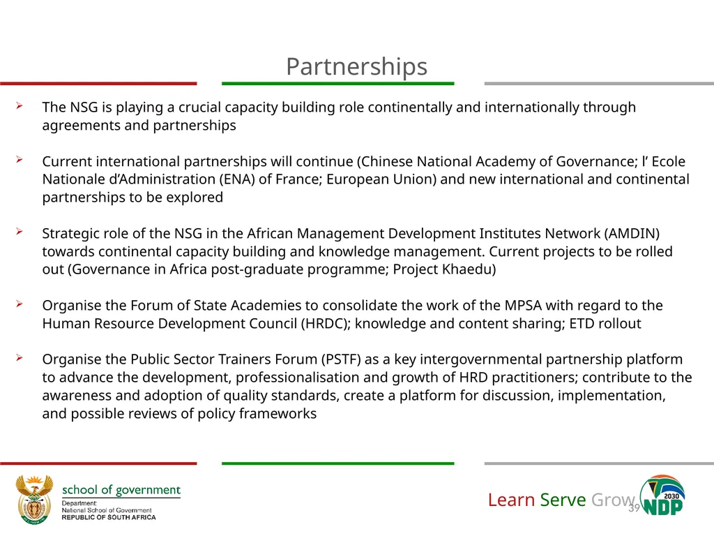 Adjustment to Budget Vote & Revised APP (2020/21) - slide 39 of 46