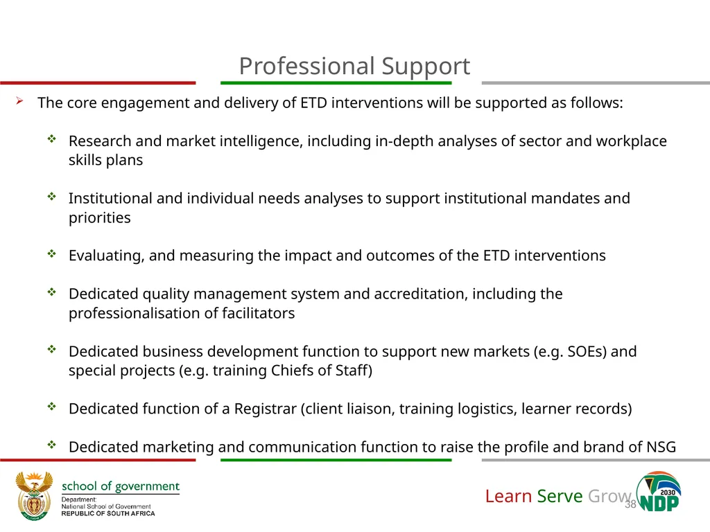 Adjustment to Budget Vote & Revised APP (2020/21) - slide 38 of 46