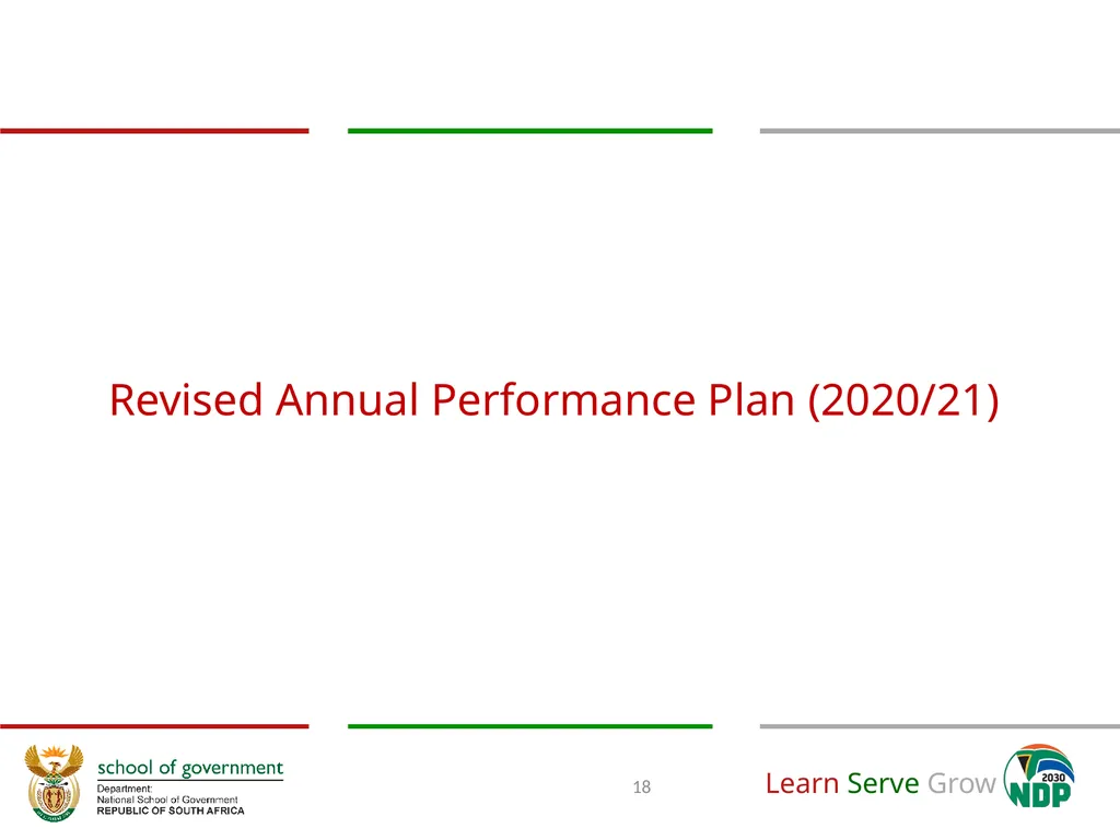 Adjustment to Budget Vote & Revised APP (2020/21) - slide 18 of 46