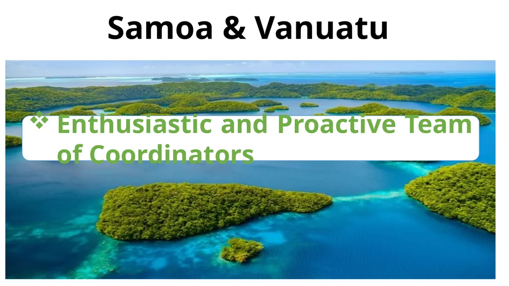 Oversight Mission Report July – August 2023 Samoa: - slide 3 of 10