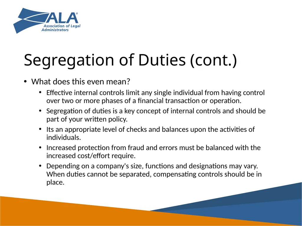 Financial Controls Are Everyone’s Responsibility - slide 10 of 24
