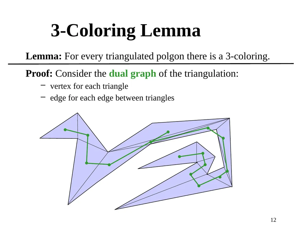 1 Computational Geometry Triangulations and - slide 12 of 31