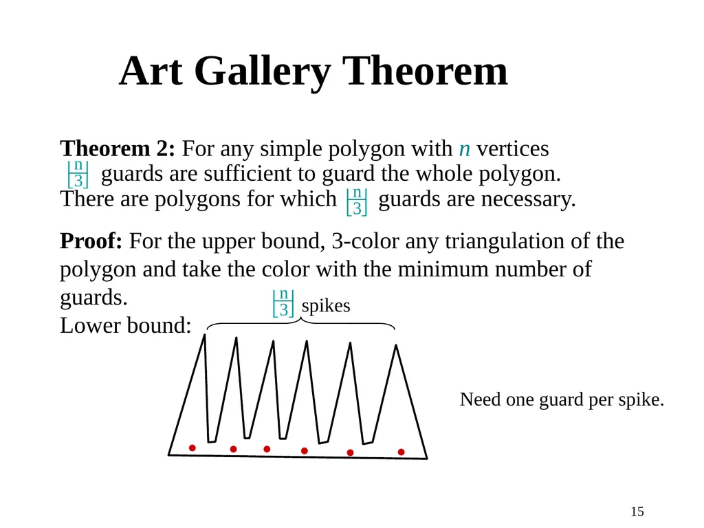 1 Computational Geometry Triangulations and - slide 15 of 31