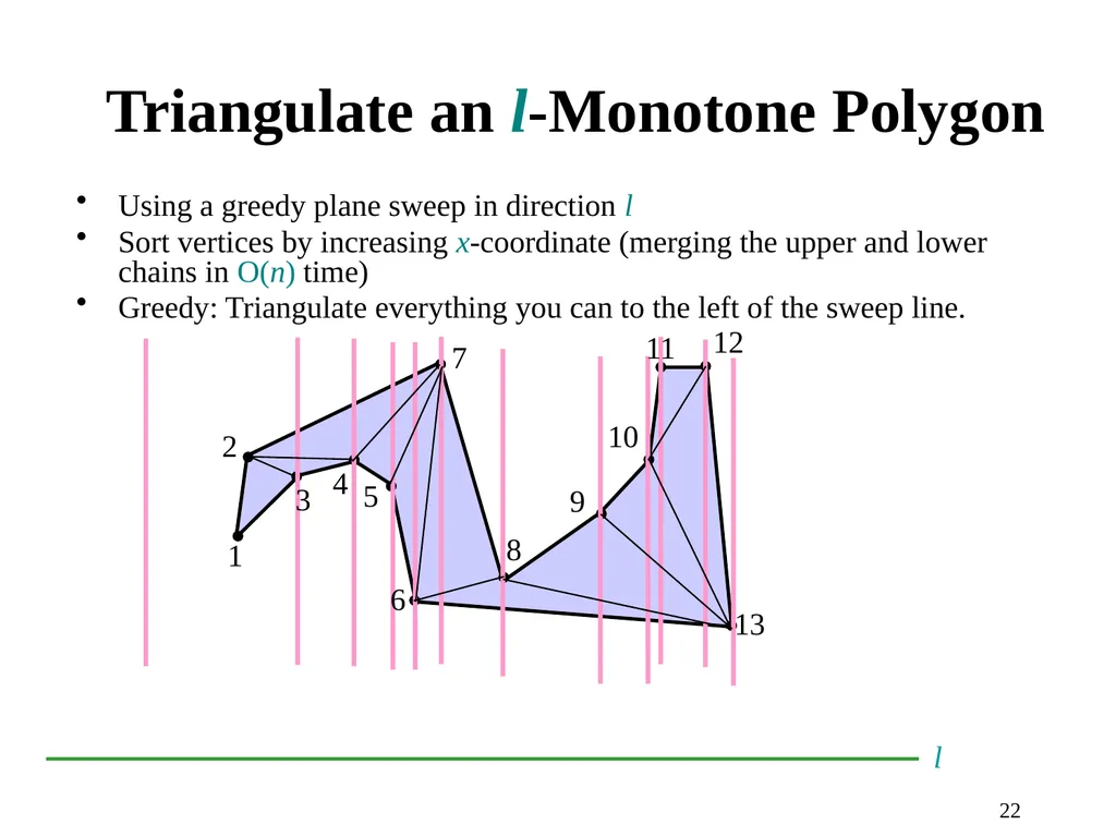 1 Computational Geometry Triangulations and - slide 22 of 31