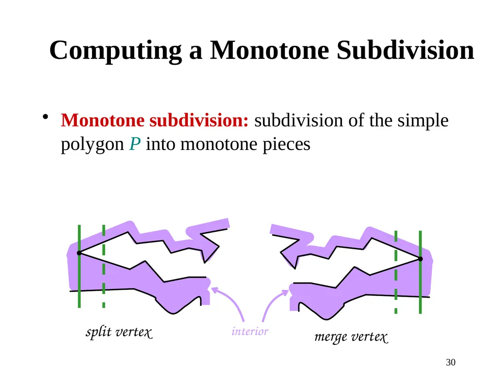 1 Computational Geometry Triangulations and - slide 30 of 31