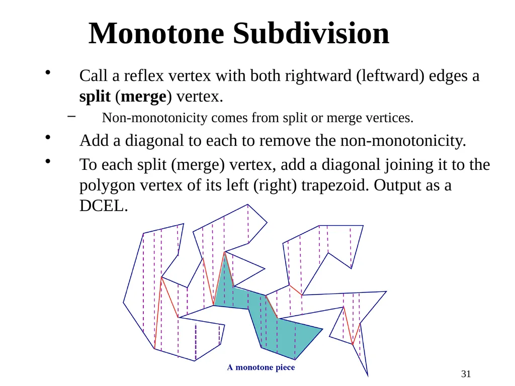 1 Computational Geometry Triangulations and - slide 31 of 31