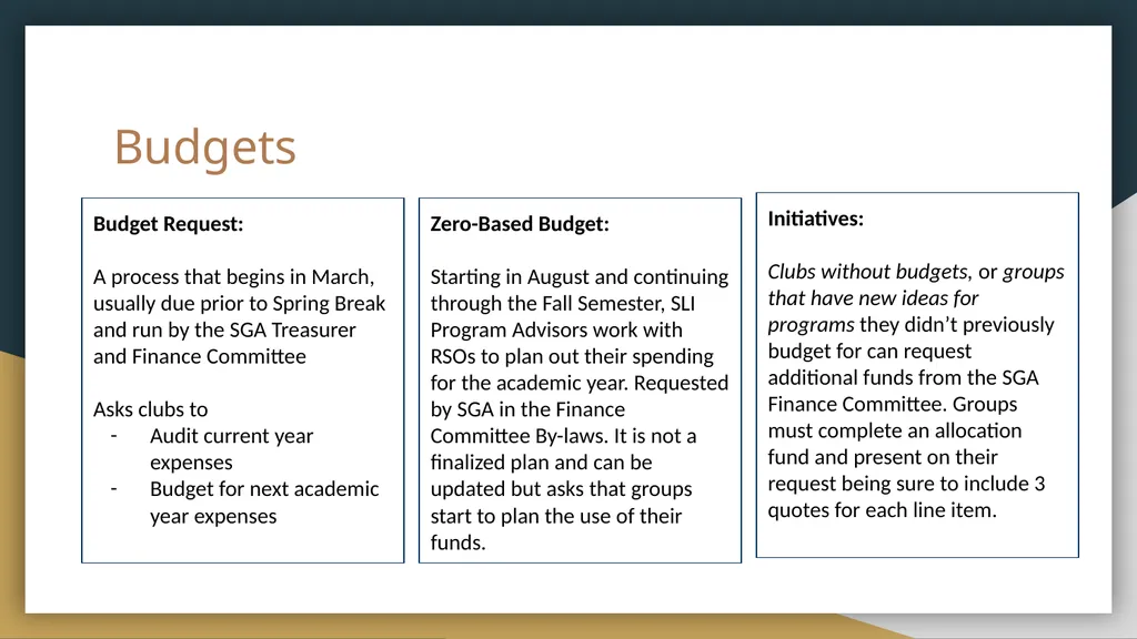 Programming 101 For Student Organization Advisors - slide 5 of 13