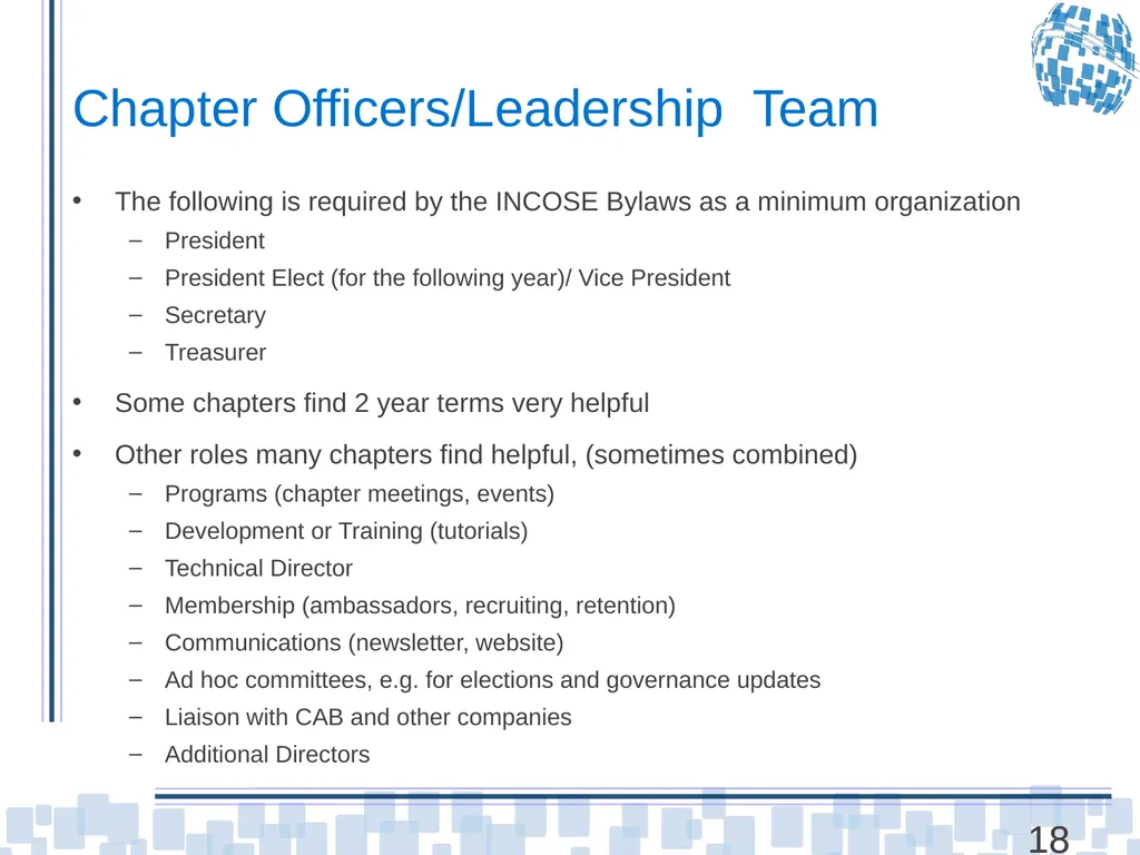 Chapter Leader Training Unit 3 – Chapters and - slide 18 of 27