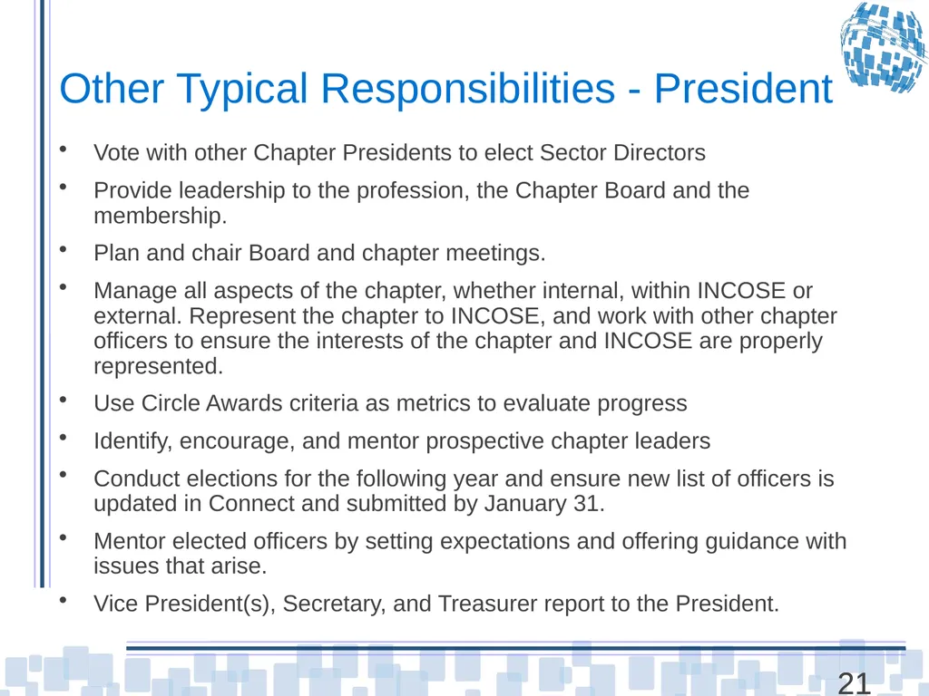 Chapter Leader Training Unit 3 – Chapters and - slide 21 of 27