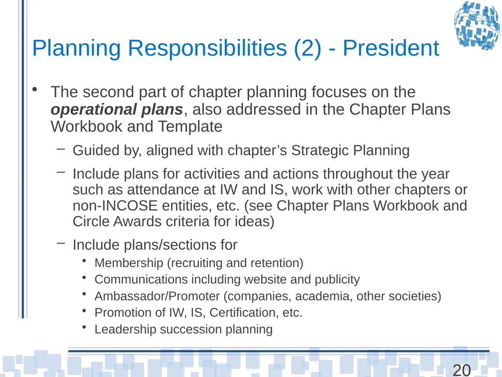 Chapter Leader Training Unit 3 – Chapters and - slide 20 of 27