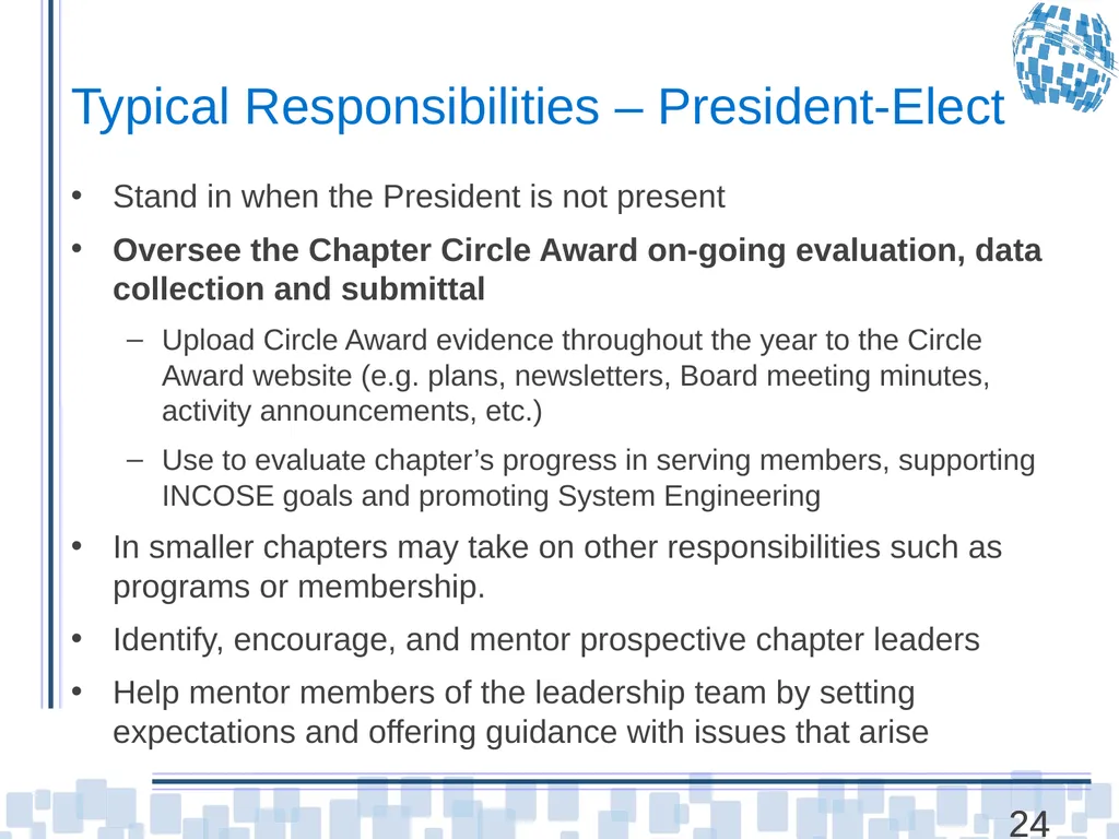 Chapter Leader Training Unit 3 – Chapters and - slide 24 of 27