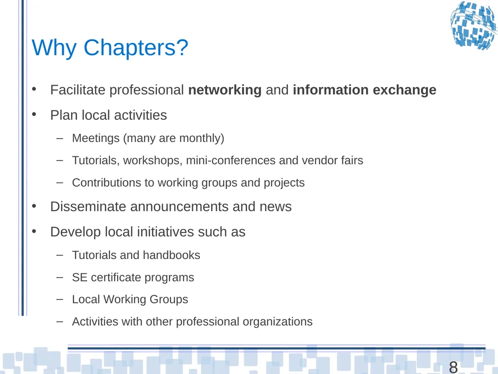 Chapter Leader Training Unit 3 – Chapters and - slide 8 of 27