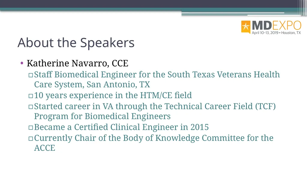 From HTM to C-Suite Rehman Syed, BE, MS, CBET, CCE - slide 3 of 64