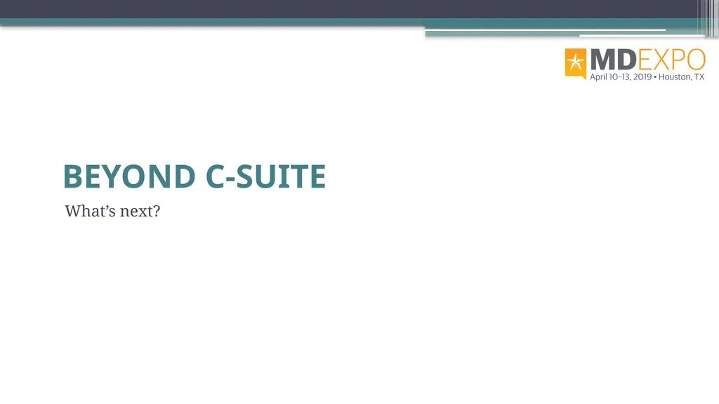 From HTM to C-Suite Rehman Syed, BE, MS, CBET, CCE - slide 55 of 64