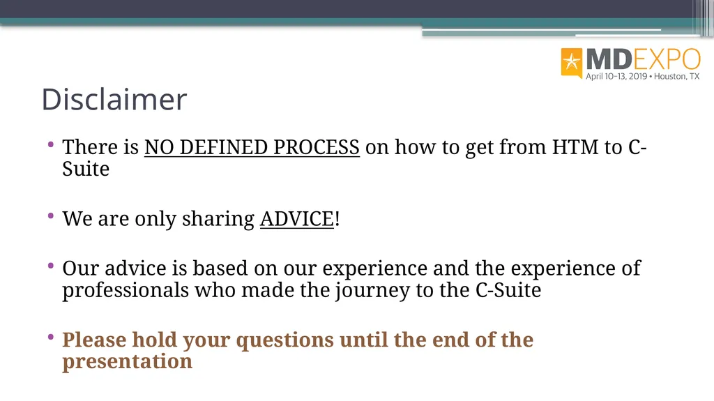 From HTM to C-Suite Rehman Syed, BE, MS, CBET, CCE - slide 4 of 64