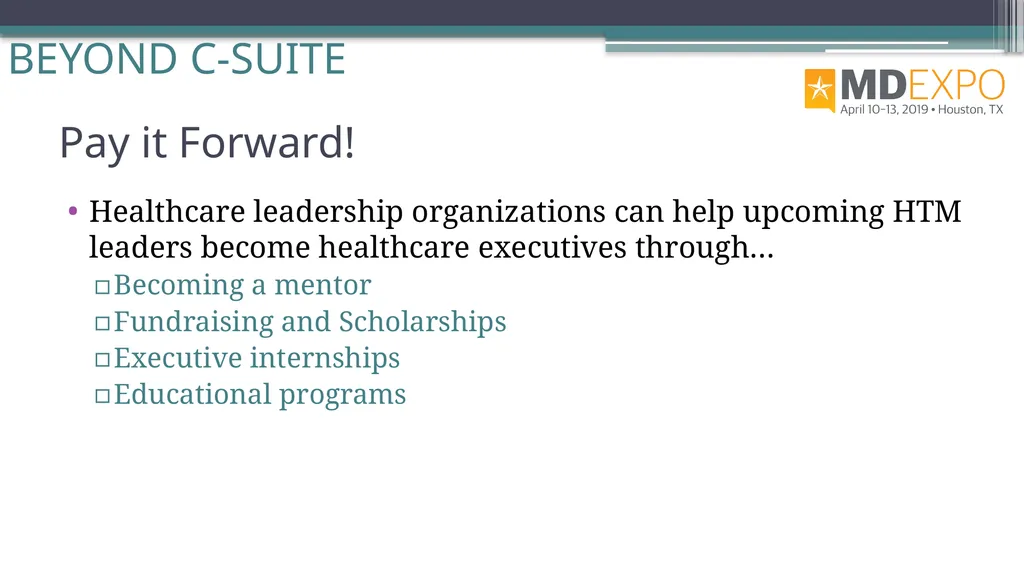 From HTM to C-Suite Rehman Syed, BE, MS, CBET, CCE - slide 59 of 64