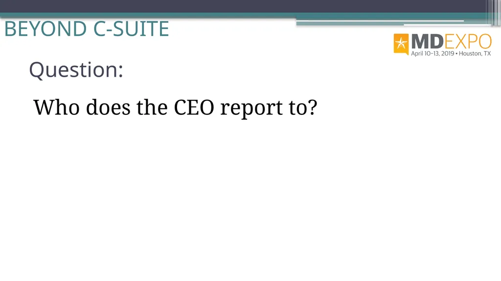 From HTM to C-Suite Rehman Syed, BE, MS, CBET, CCE - slide 56 of 64