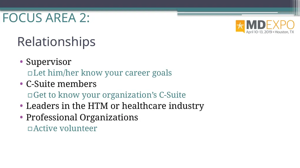 From HTM to C-Suite Rehman Syed, BE, MS, CBET, CCE - slide 42 of 64