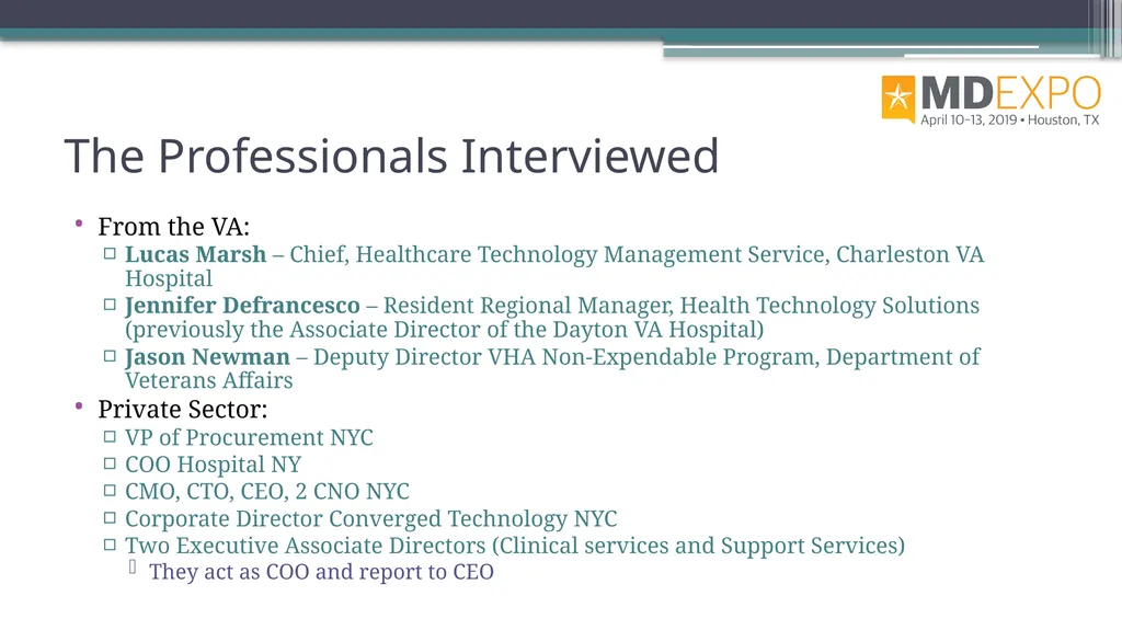 From HTM to C-Suite Rehman Syed, BE, MS, CBET, CCE - slide 5 of 64