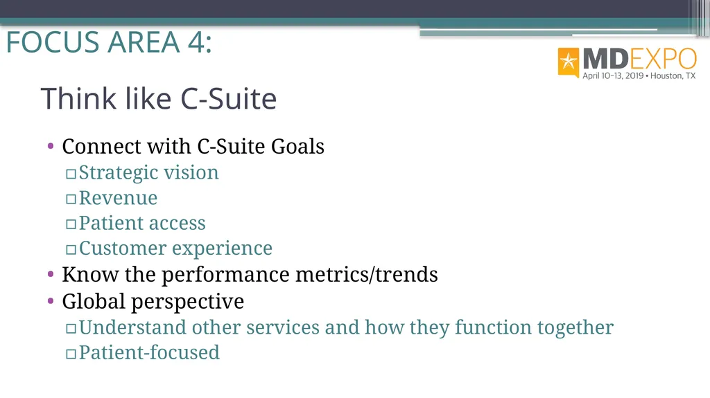 From HTM to C-Suite Rehman Syed, BE, MS, CBET, CCE - slide 53 of 64
