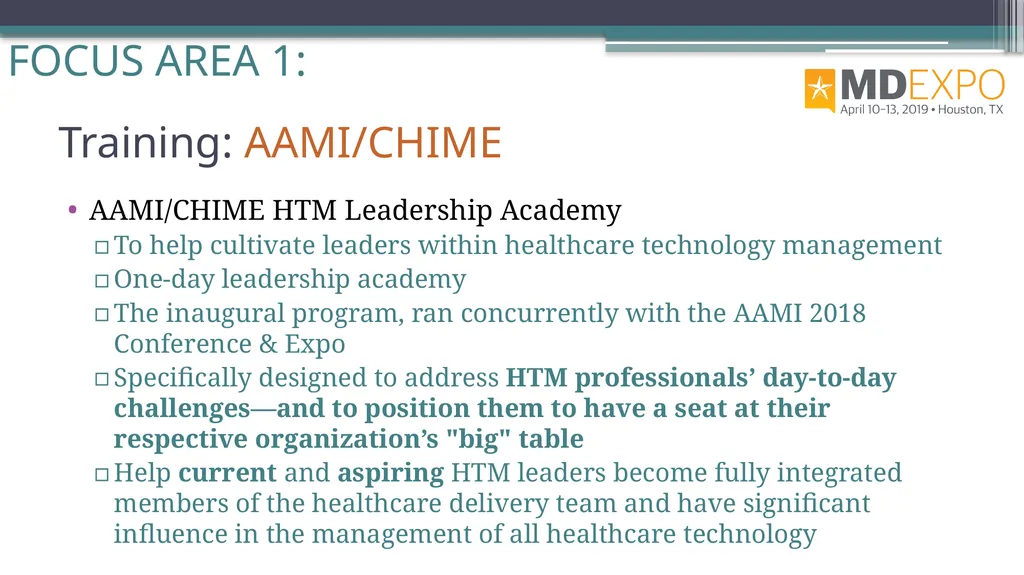 From HTM to C-Suite Rehman Syed, BE, MS, CBET, CCE - slide 33 of 64