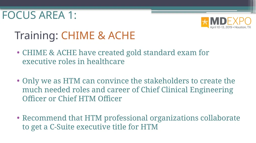 From HTM to C-Suite Rehman Syed, BE, MS, CBET, CCE - slide 34 of 64