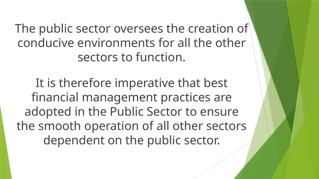 PUBLIC SECTOR FINANCIAL MANAGEMENT REFORM: THE - slide 3 of 28