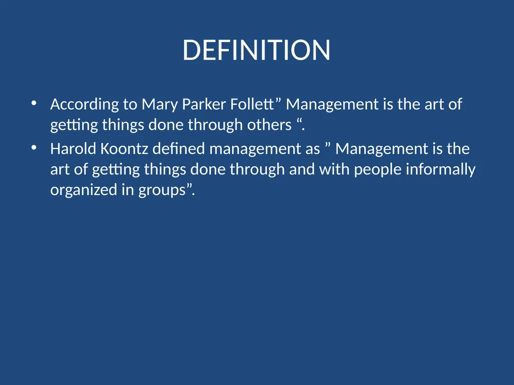 Unit -1 ORGANISING INTRODUCTION Management is the - slide 3 of 24