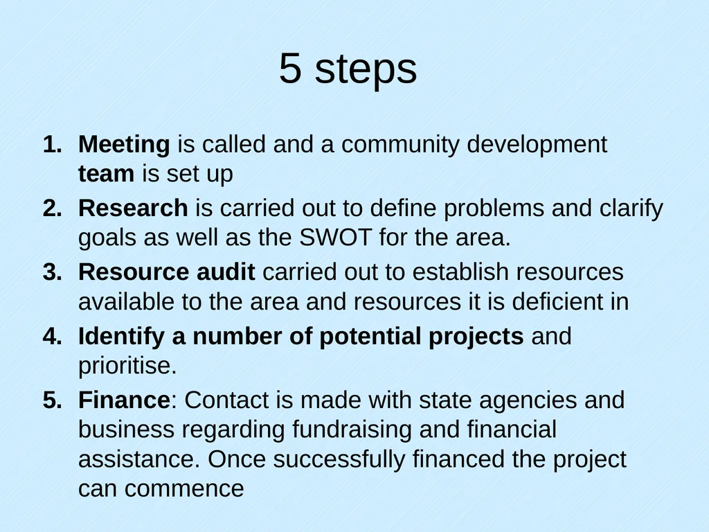 Community Development What is community - slide 4 of 13