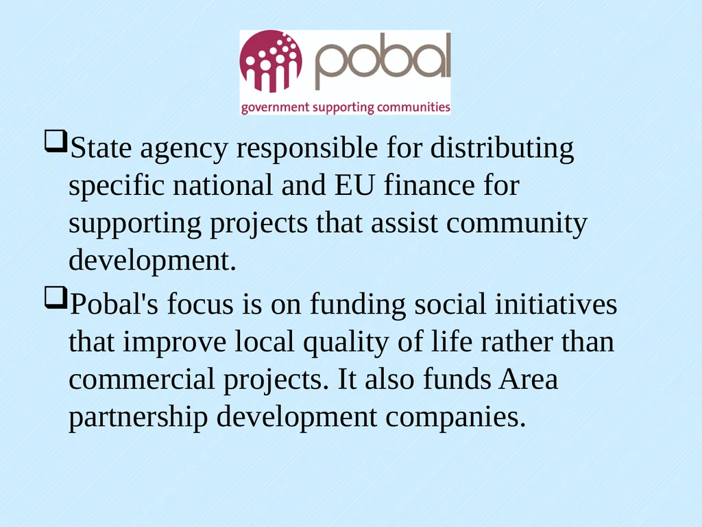 Community Development What is community - slide 8 of 13