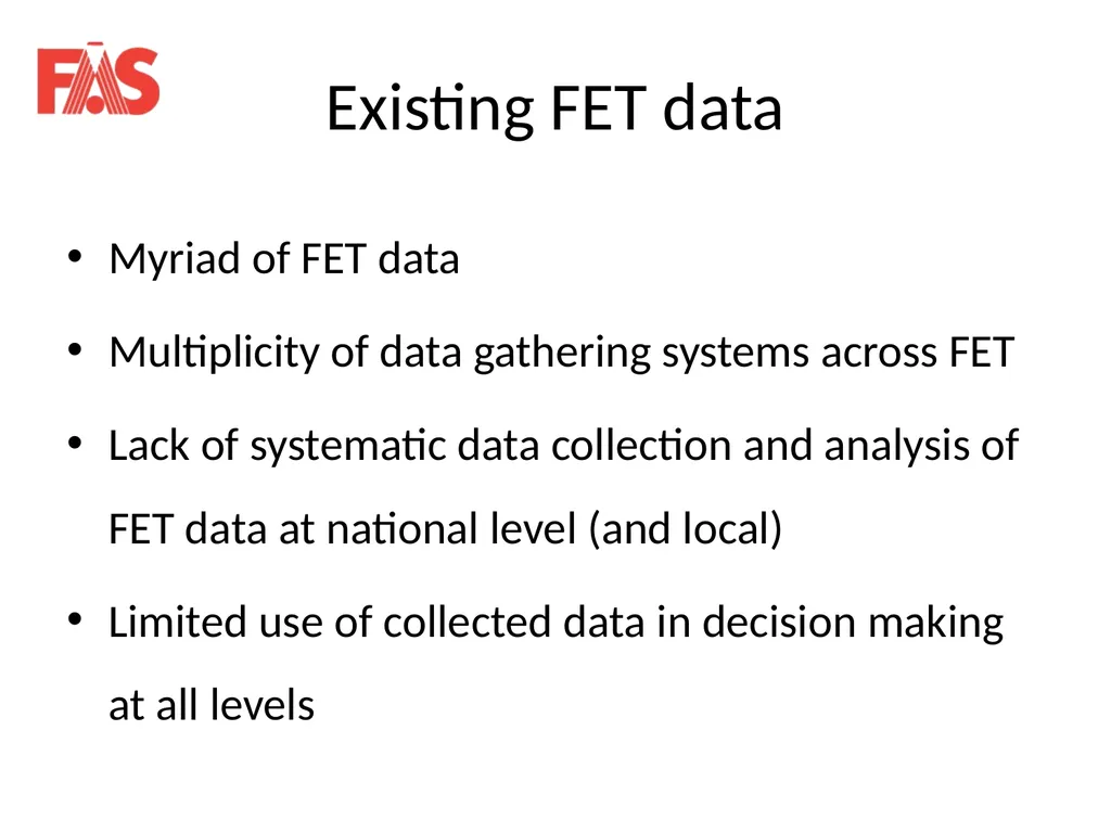 Data on Skills and Future Developments in FET - slide 8 of 10