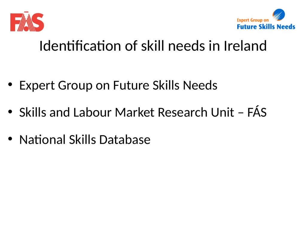 Data on Skills and Future Developments in FET - slide 3 of 10