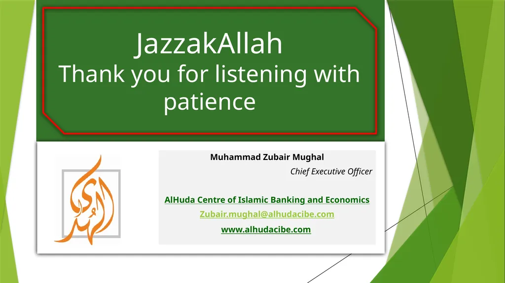 Muhammad Zubair Mughal Chief Executive Officer - slide 20 of 20