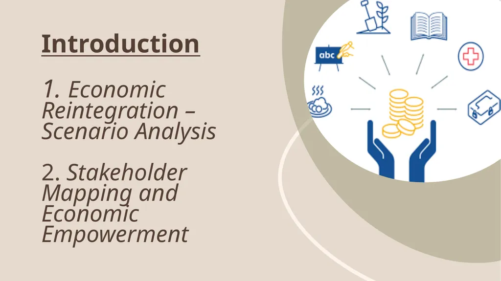 Economic Reintegration and Stakeholder Mapping for - slide 2 of 7