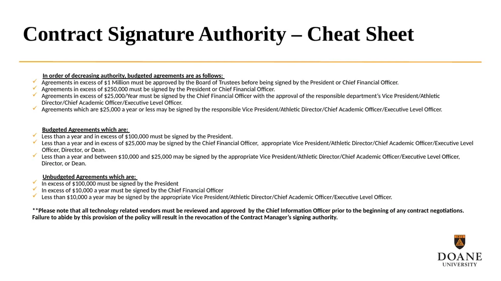 So, You’re a Contract Manager… New Contract - slide 3 of 6