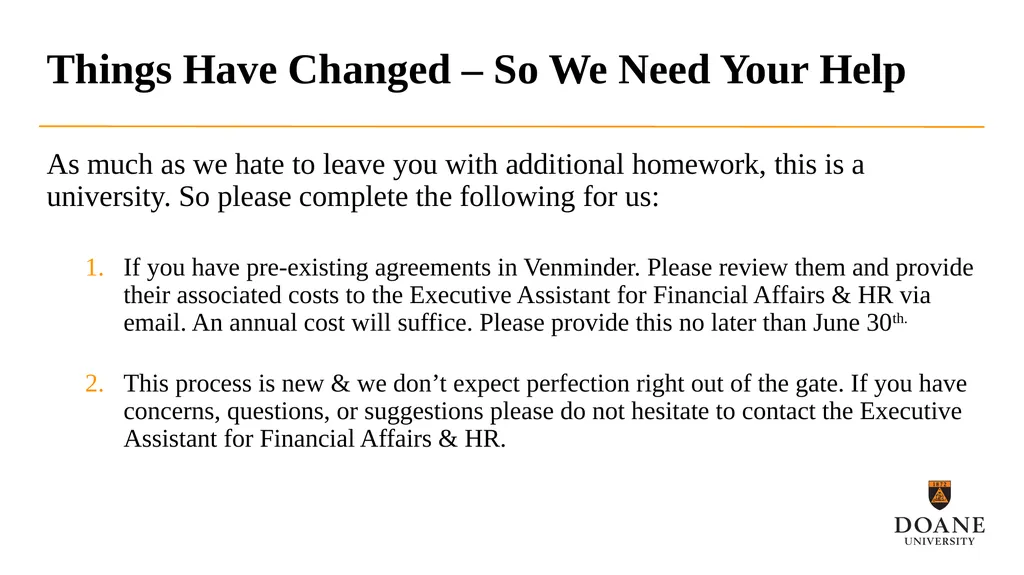 So, You’re a Contract Manager… New Contract - slide 5 of 6