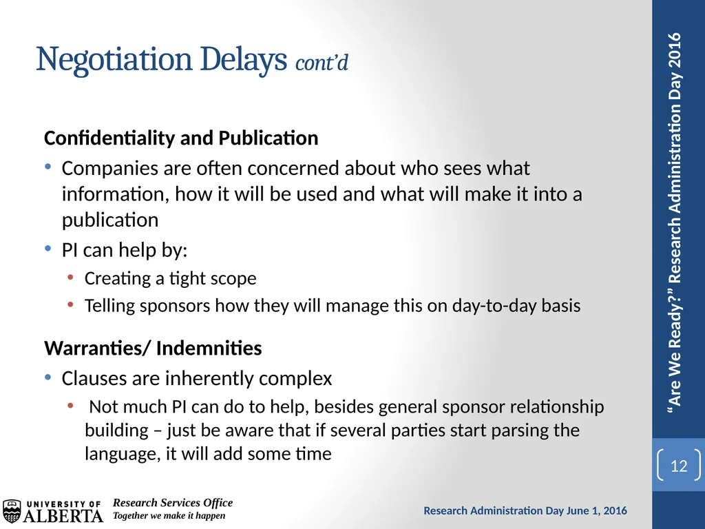 The Challenges of Multi-Sponsor Partnership - slide 12 of 23