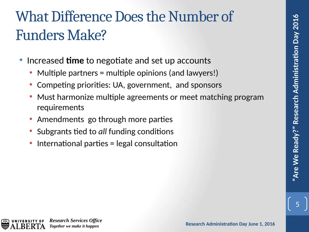 The Challenges of Multi-Sponsor Partnership - slide 5 of 23