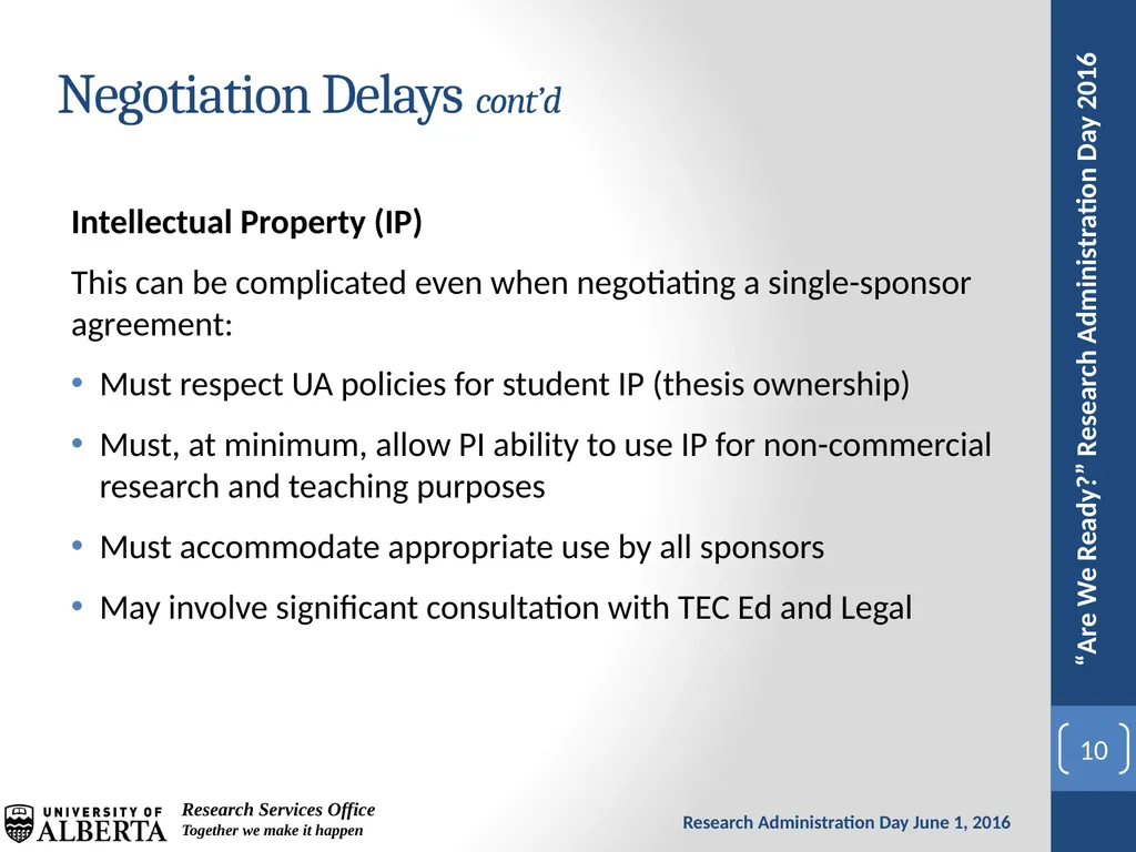 The Challenges of Multi-Sponsor Partnership - slide 10 of 23