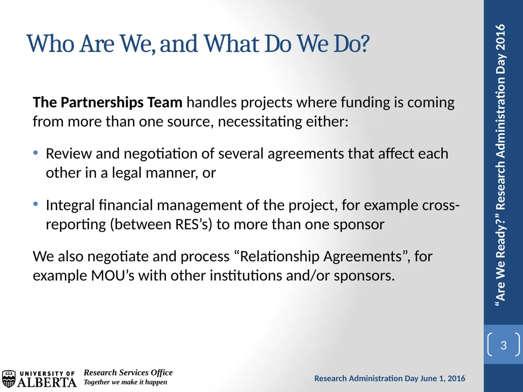The Challenges of Multi-Sponsor Partnership - slide 3 of 23