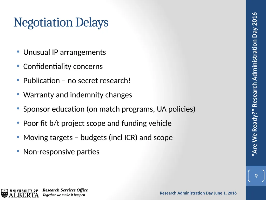 The Challenges of Multi-Sponsor Partnership - slide 9 of 23