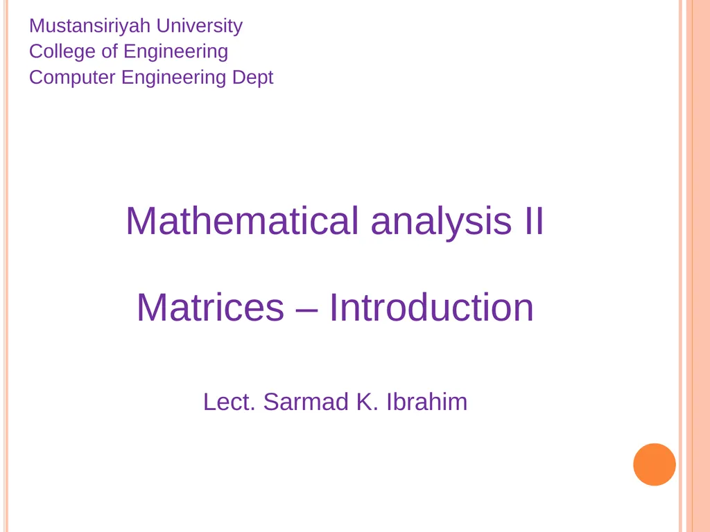 Mustansiriyah University College of Engineering