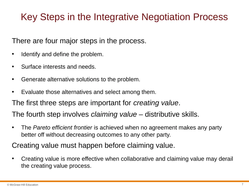 Negotiation Section 01: Negotiation Fundamentals - slide 7 of 27