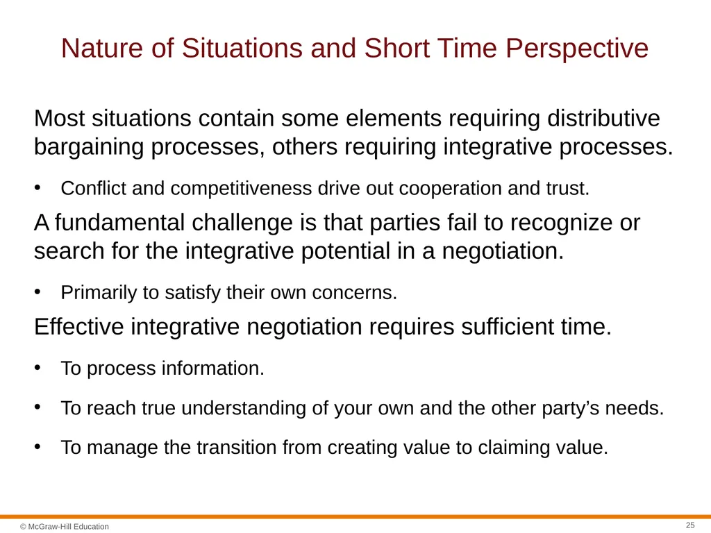 Negotiation Section 01: Negotiation Fundamentals - slide 25 of 27