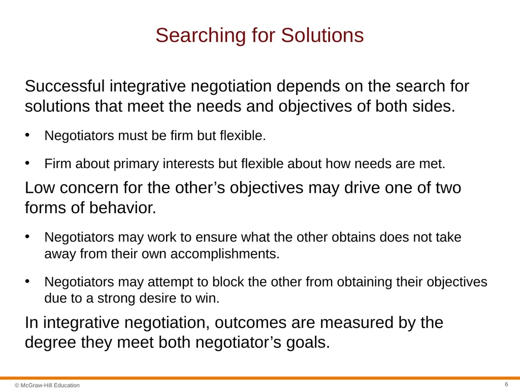Negotiation Section 01: Negotiation Fundamentals - slide 6 of 27