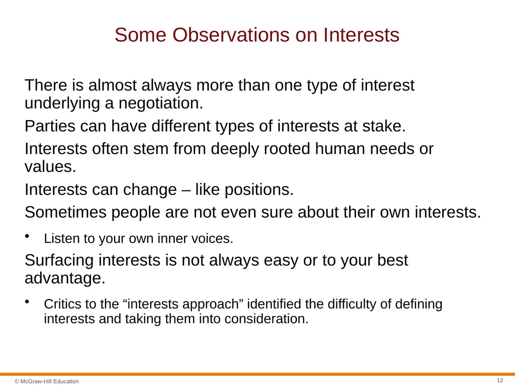 Negotiation Section 01: Negotiation Fundamentals - slide 12 of 27