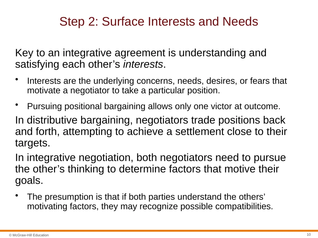 Negotiation Section 01: Negotiation Fundamentals - slide 10 of 27