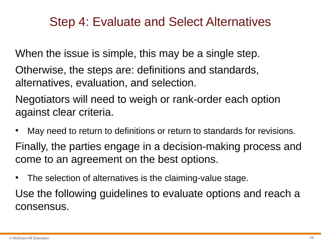 Negotiation Section 01: Negotiation Fundamentals - slide 16 of 27